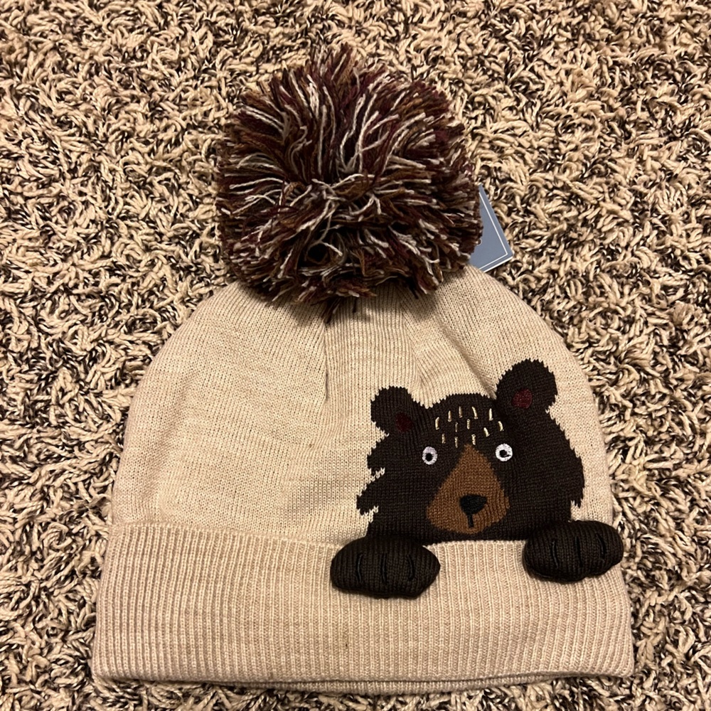 Adorable bear stocking hat
